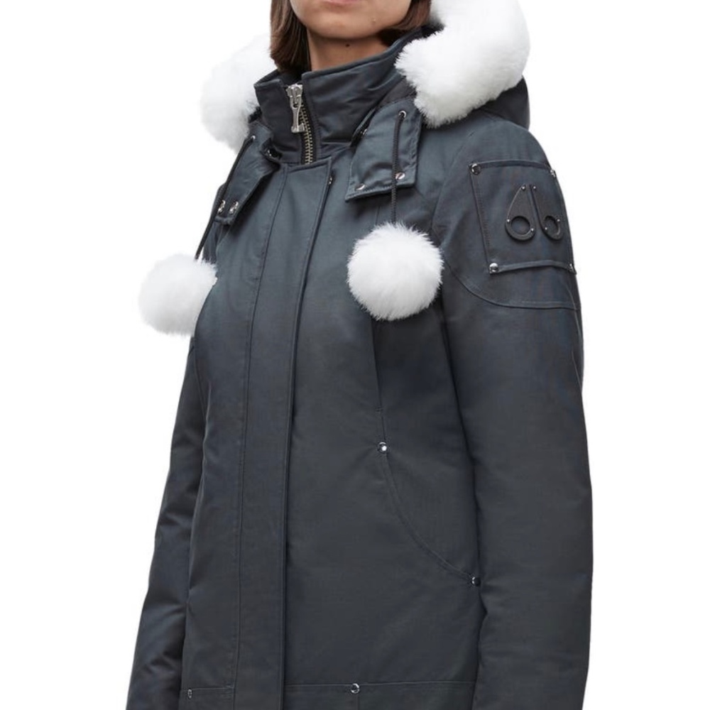 Moose Knuckles Stirling Parka Navy/White